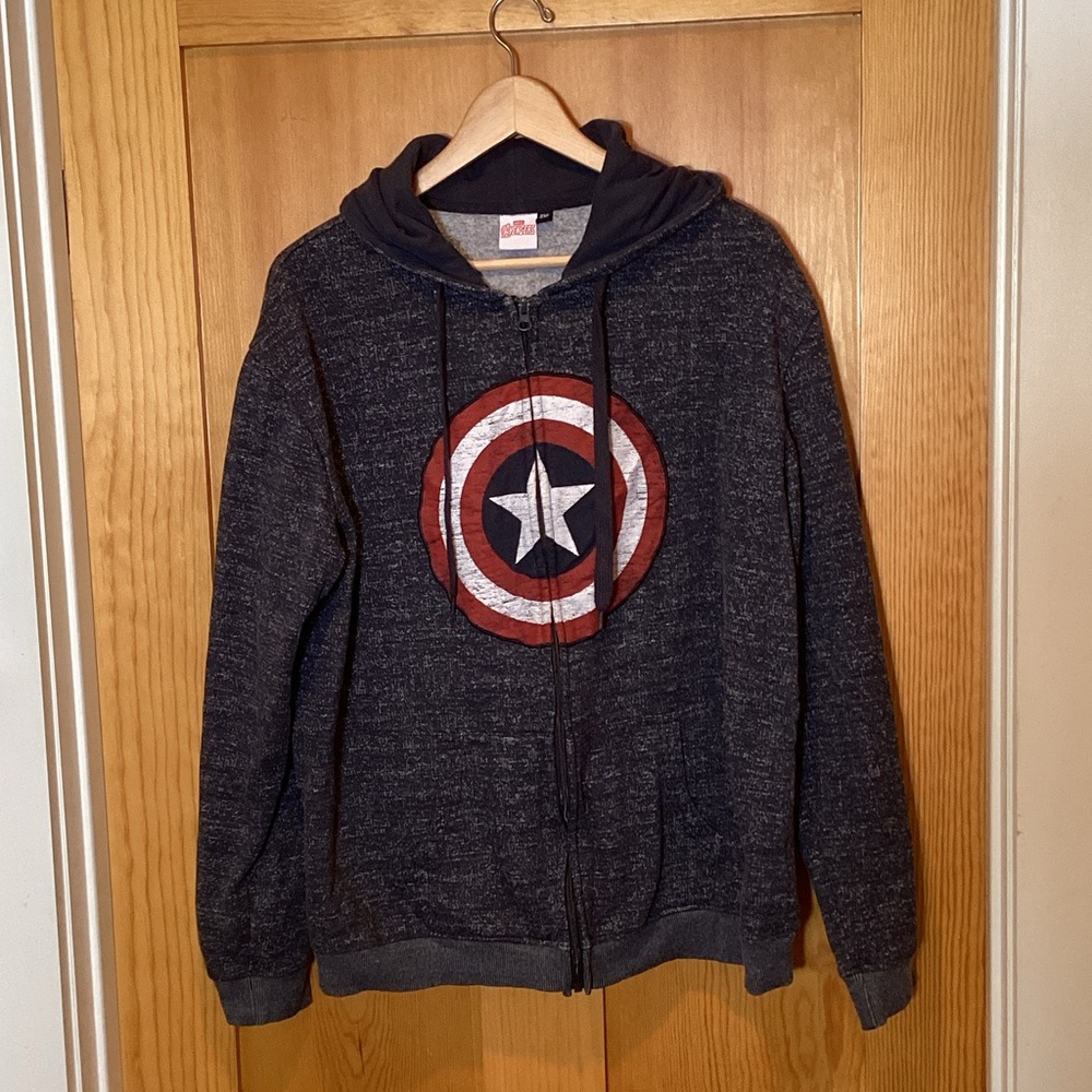 Avengers Captain America Full Zip Hoodie